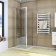 Душевая кабина без поддона Koer SR SC05-90x90x195-TR-01 прозрачное стекло Easy Clean 6мм, хром (KR5