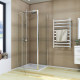 Душевая кабина без поддона Koer SR SC05-90x90x195-TR-01 прозрачное стекло Easy Clean 6мм, хром (KR5