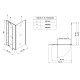 Душевая кабина без поддона Koer SR SC05-90x90x195-TR-01 прозрачное стекло Easy Clean 6мм, хром (KR5
