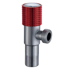 Кран для подключения сантехприборов Mixxus VAL-09-1/2x1/2 с нерж. стали SUS304 (красный)