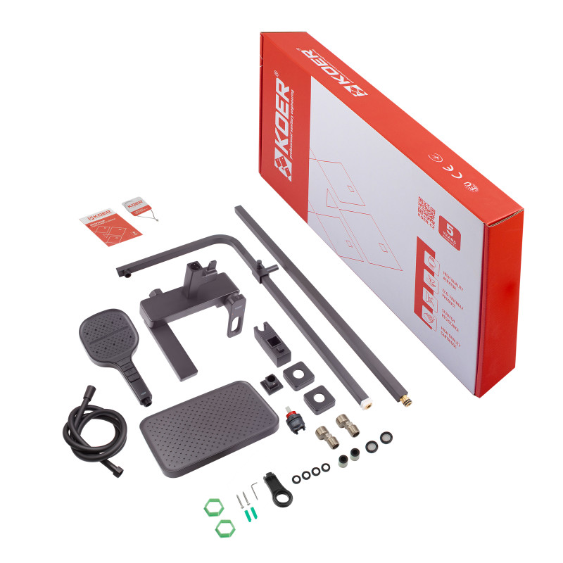Душевая колонна со смесителем Koer KB-56031-05, 3 функции