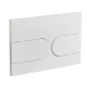 Панель смыва Koer KT-0604-03 240x160x10mm пластиковая, закругленная кнопка
