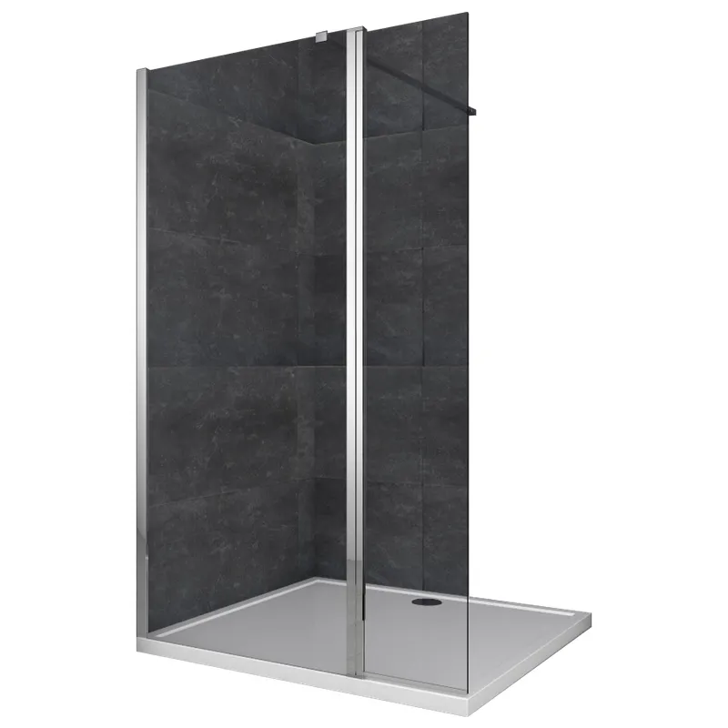 Душова перегородка Koer SR SP03-120x200-TR-01 Walk-In прозоре скло Easy Clean 8мм, хром (KR53