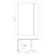 Душова перегородка Koer SR SP03-120x200-TR-01 Walk-In прозоре скло Easy Clean 8мм, хром (KR53