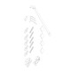 Душова перегородка Koer SR SP03-120x200-TR-01 Walk-In прозоре скло Easy Clean 8мм, хром (KR53