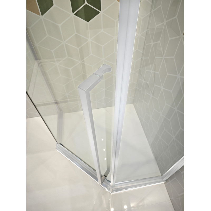 Душевая кабина без поддона Koer SR SC06-90x90x200-TR-01 прозрачное стекло Easy Clean 8мм, хром (KR5