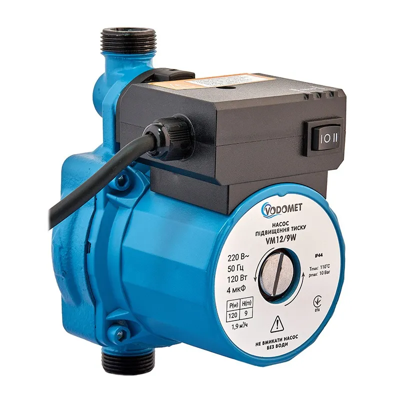 Насос повышения давления Vodomet GRS 12/10W (с гайками, обм. медь)