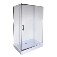 Душова кабіна з низьким піддоном Mixxus HARD SCT01-100x80x198-TR CHROME прозоре скло 5мм (MI69)