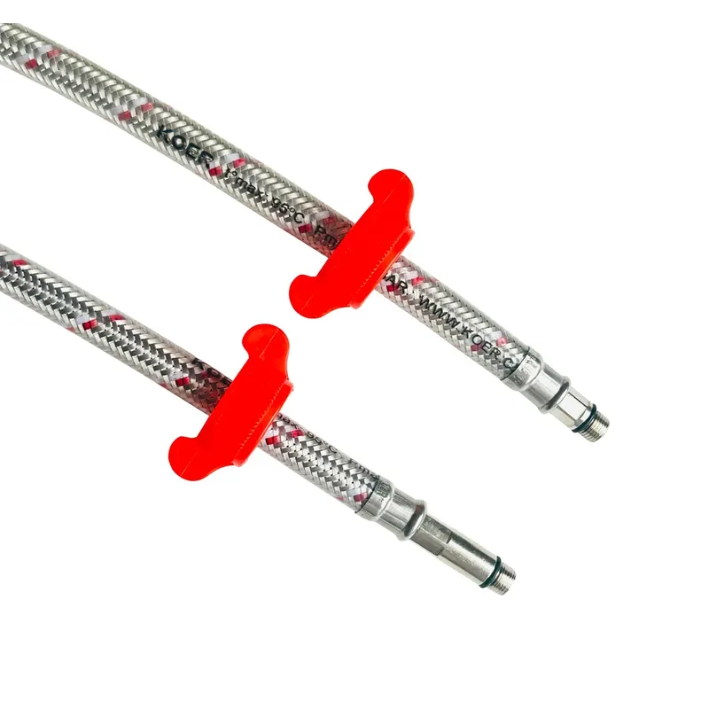 Гибкая подводка в силиконовой оболочке (пара) Koer KH-02-F1/2"xM10-500