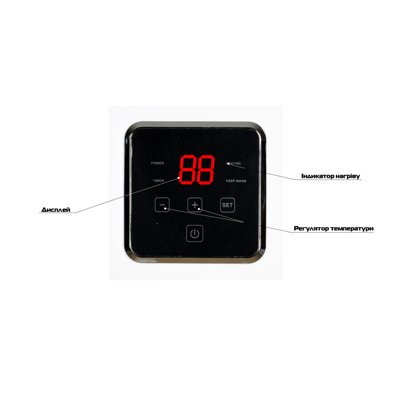 Водонагреватель "Квадрат" Mixxus EWH-15080 CUBE DRY накопительный 80 л, сухой тен 2,0 kW