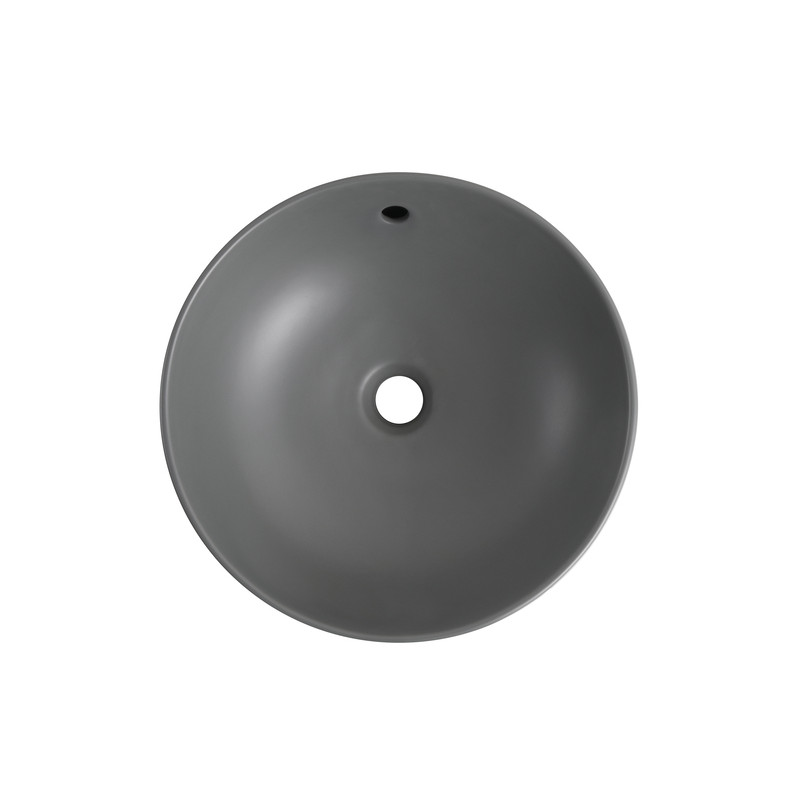 Раковина накладная Mixxus Premium TOPPER-0201 GRAY 410x410x165mm с переливом