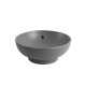 Раковина накладная Mixxus Premium TOPPER-0201 GRAY 410x410x165mm с переливом