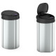 Мусорное ведро сенсорное круглое Mixxus Premium Ellipse-TC0109 Chrome-Black 9л (хром-черное) (MI708