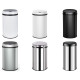 Мусорное ведро сенсорное круглое Mixxus Premium Ellipse-TC0109 Chrome-Black 9л (хром-черное) (MI708
