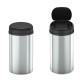 Мусорное ведро сенсорное круглое Mixxus Premium Ellipse-TC0109 Chrome-Black 9л (хром-черное) (MI708
