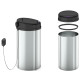 Мусорное ведро сенсорное круглое Mixxus Premium Ellipse-TC0109 Chrome-Black 9л (хром-черное) (MI708