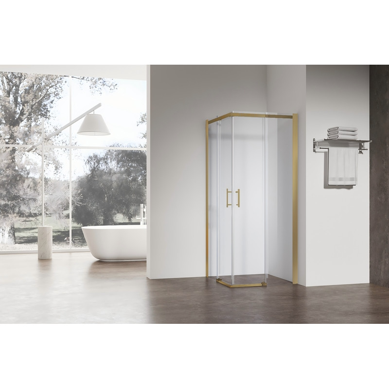 Душевая кабина без поддона Koer SR SC03-90x90x200-TR-12 прозрачное стекло Easy Clean 6мм, матовое з