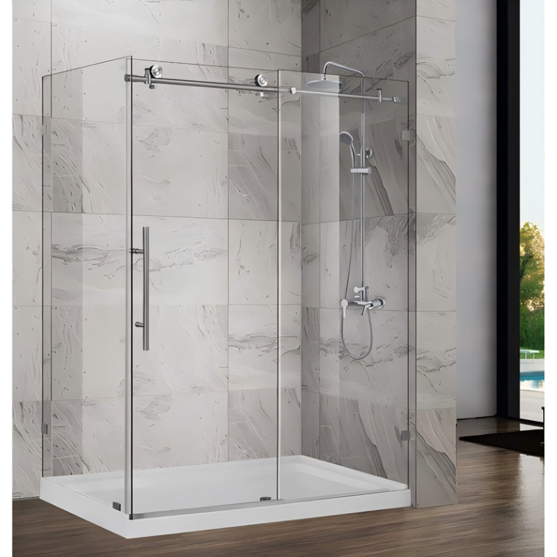 Душевая кабина без поддона Koer SR SC07-120x90x200-TR-01 прозрачное стекло Easy Clean 8мм, хром (KR