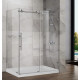 Душевая кабина без поддона Koer SR SC07-120x90x200-TR-01 прозрачное стекло Easy Clean 8мм, хром (KR