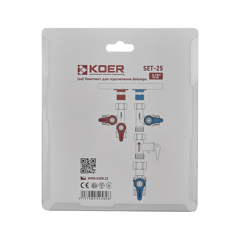 Комплект для подключения бойлера Koer SET-25-1/2