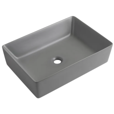 Раковина накладная Mixxus Premium QUADRO-0108 GRAY 550x390x145mm