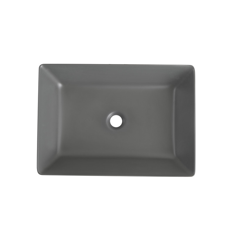 Раковина накладная Mixxus Premium QUADRO-0108 GRAY 550x390x145mm