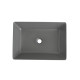 Раковина накладная Mixxus Premium QUADRO-0108 GRAY 550x390x145mm