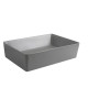 Раковина накладная Mixxus Premium QUADRO-0108 GRAY 550x390x145mm