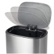 Мусорное ведро с плавным закрытием овальное Mixxus Premium Diverse-TC0112 SS Color 12л цвет нержаве