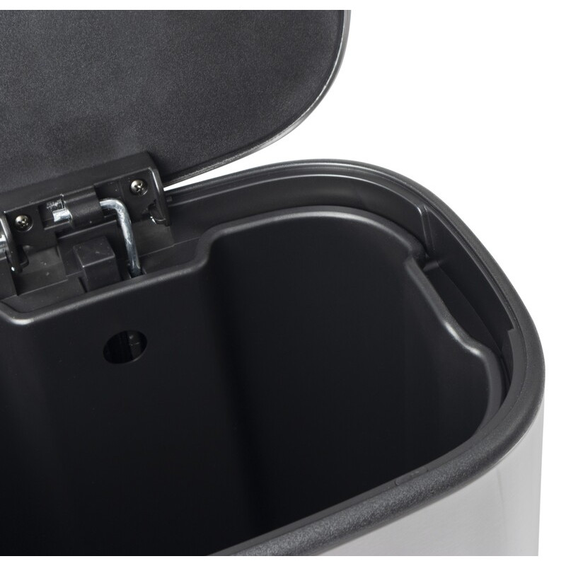 Мусорное ведро с плавным закрытием овальное Mixxus Premium Diverse-TC0112 SS Color 12л цвет нержаве