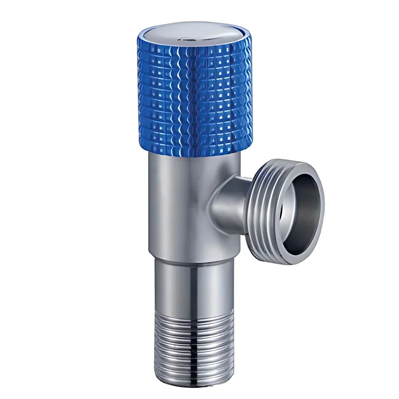 Кран для подключения сантехприборов Mixxus VAL-10-1/2x3/4 с нерж. стали SUS304 (синий)