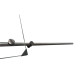 Дверь в нишу Koer SR SD06-140x220-TR-07 прозрачное стекло Easy Clean 8мм, графит