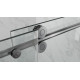 Дверь в нишу Koer SR SD06-140x220-TR-07 прозрачное стекло Easy Clean 8мм, графит