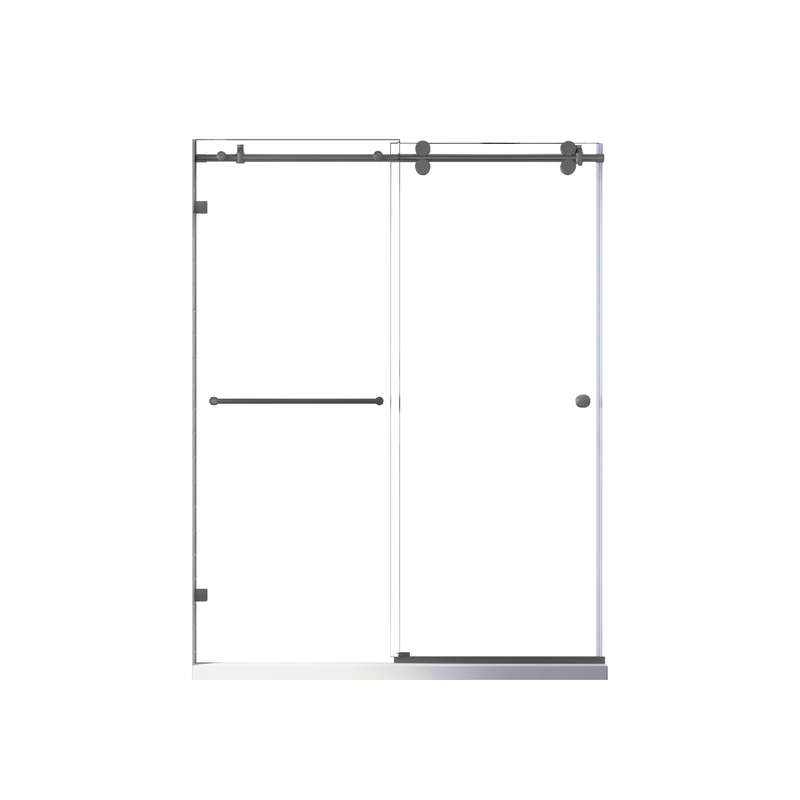 Дверь в нишу Koer SR SD06-140x220-TR-07 прозрачное стекло Easy Clean 8мм, графит