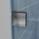 Дверь в нишу Koer SR SD06-140x220-TR-07 прозрачное стекло Easy Clean 8мм, графит