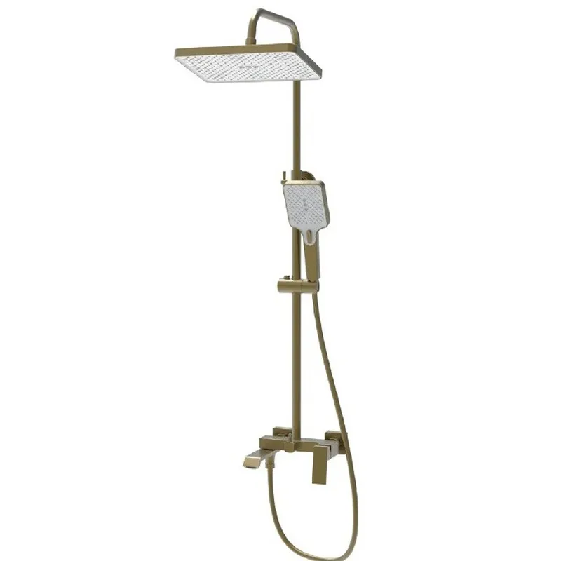 Душевая колонна со смесителем HAIBA GAUDI 009-J BRUSHED GOLD
