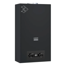 Газовая колонка Koer KWH.G0110 BLACK дымоходная 10 л/мин, цвет черный