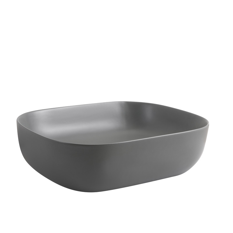 Раковина накладная Mixxus Premium DIVERSE-0115 GRAY 490x395x135mm