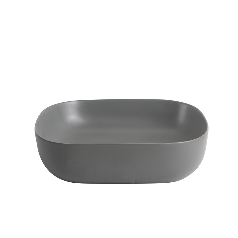 Раковина накладная Mixxus Premium DIVERSE-0115 GRAY 490x395x135mm