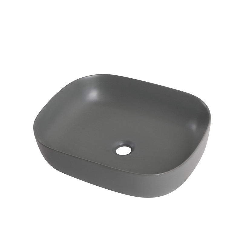Раковина накладная Mixxus Premium DIVERSE-0115 GRAY 490x395x135mm