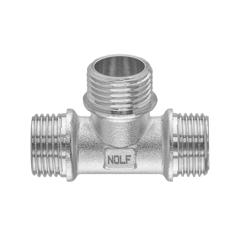 Тройник Nolf NFC.T06MMM-N-1/2''MMM никелированный