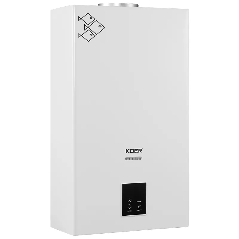 Газовая колонка KOER KWH.G0210 WHITE дымоходная с модуляцией 10 л/мин, цвет белый