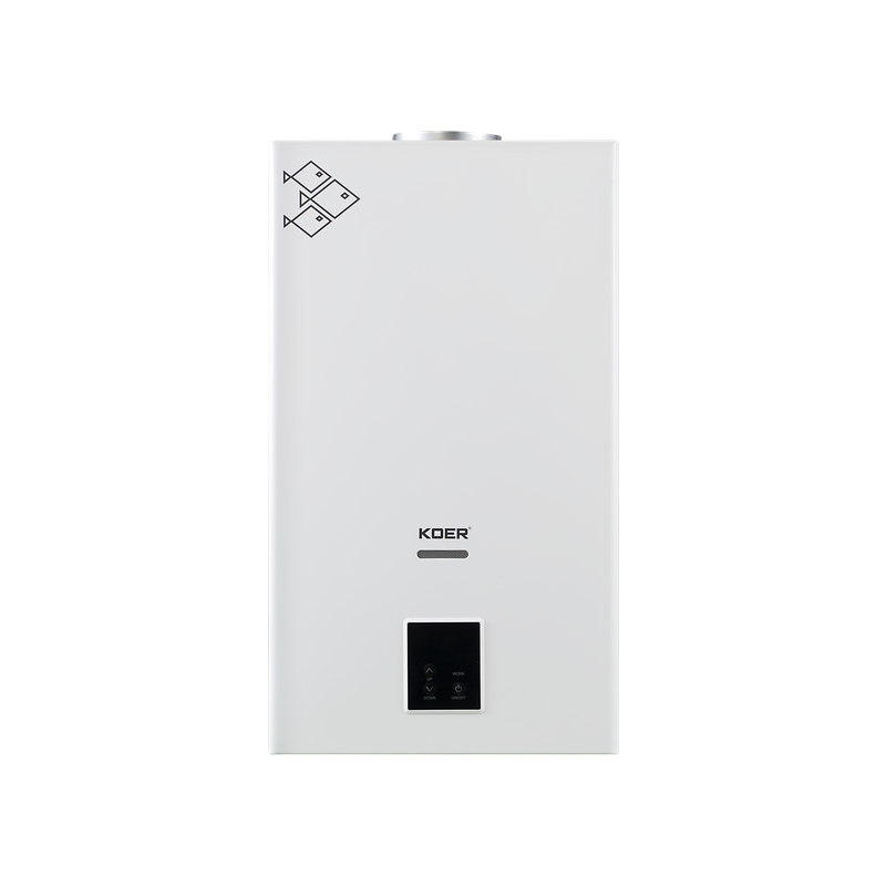 Газовая колонка KOER KWH.G0210 WHITE дымоходная с модуляцией 10 л/мин, цвет белый