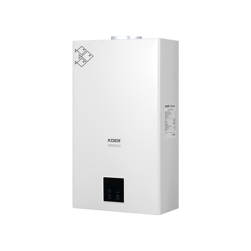 Газовая колонка KOER KWH.G0210 WHITE дымоходная с модуляцией 10 л/мин, цвет белый