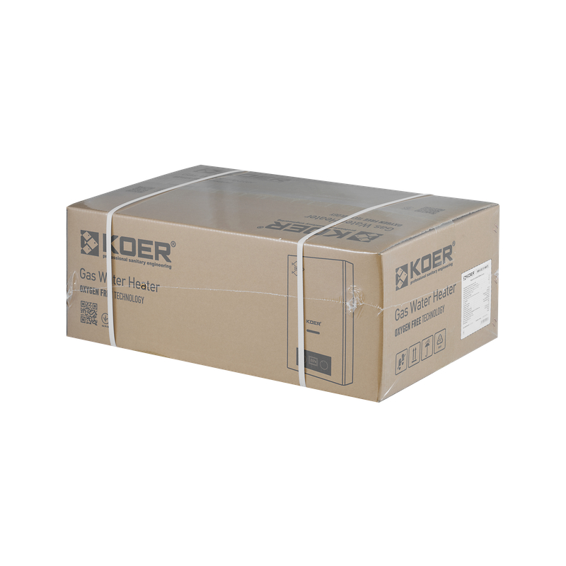Газовая колонка KOER KWH.G0210 WHITE дымоходная с модуляцией 10 л/мин, цвет белый