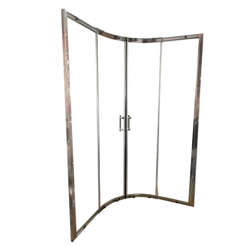 Душевая кабина без поддона Koer SR SC04-100x100x195-TR-01 прозрачное стекло Easy Clean 5мм, хром (K