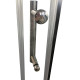 Душевая кабина без поддона Koer SR SC04-100x100x195-TR-01 прозрачное стекло Easy Clean 5мм, хром (K