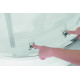 Душевая кабина без поддона Koer SR SC04-100x100x195-TR-01 прозрачное стекло Easy Clean 5мм, хром (K