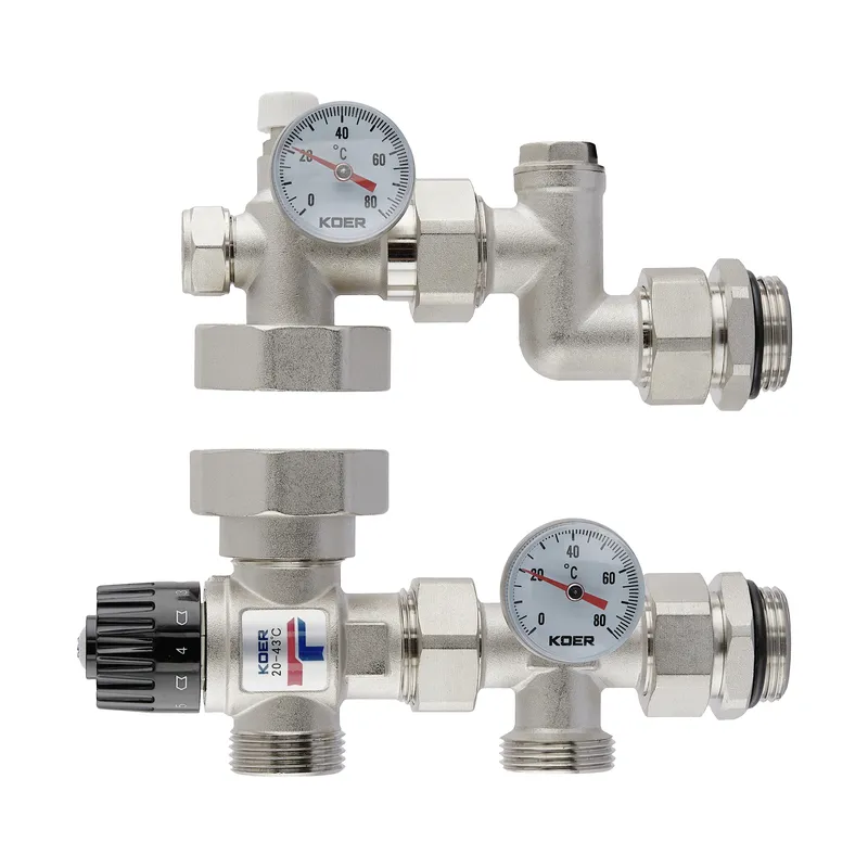 Смесительный узел Koer KR.2022 - 1" (с термостатическим смесительным клапаном 20-43°C)