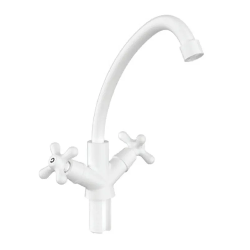 Смеситель для кухни Plamix Amax-271 White (без подвода)